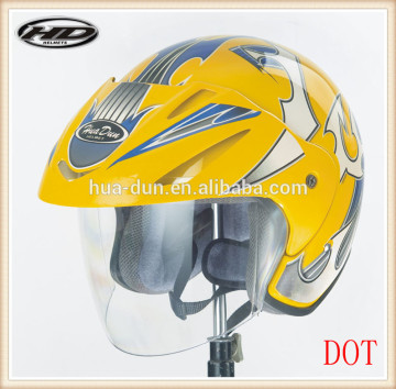 Motorcycle helmet 3/4 open face half helmet with dot approved