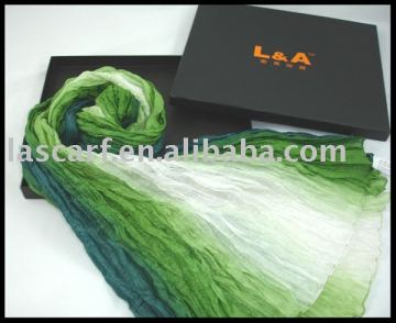 silk crinkle scarf (YF-081701)