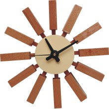 جورج نيلسون نسخة طبق الأصل من ساعة حائط بلوك طبيعي