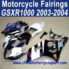 2003 2004 For SUZUKI GSXR 1000 Motorcycle Fairing White Black Elf FFKSU008