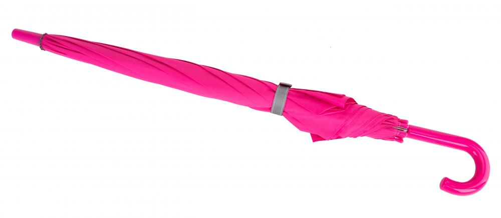Parapluie réfléchissant pour enfants à ouverture automatique, couleur rose