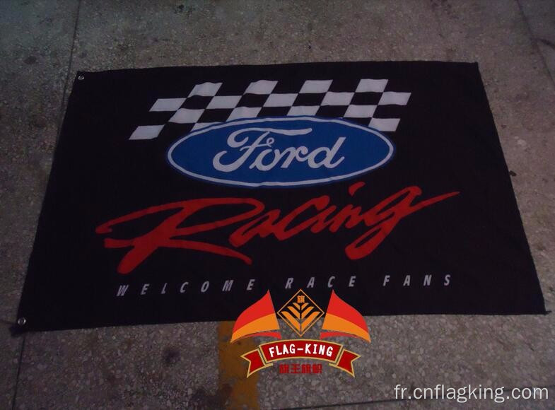 Drapeau de l&#39;équipe de course automobile Ford Bannière du club automobile Ford 90*150CM polyester