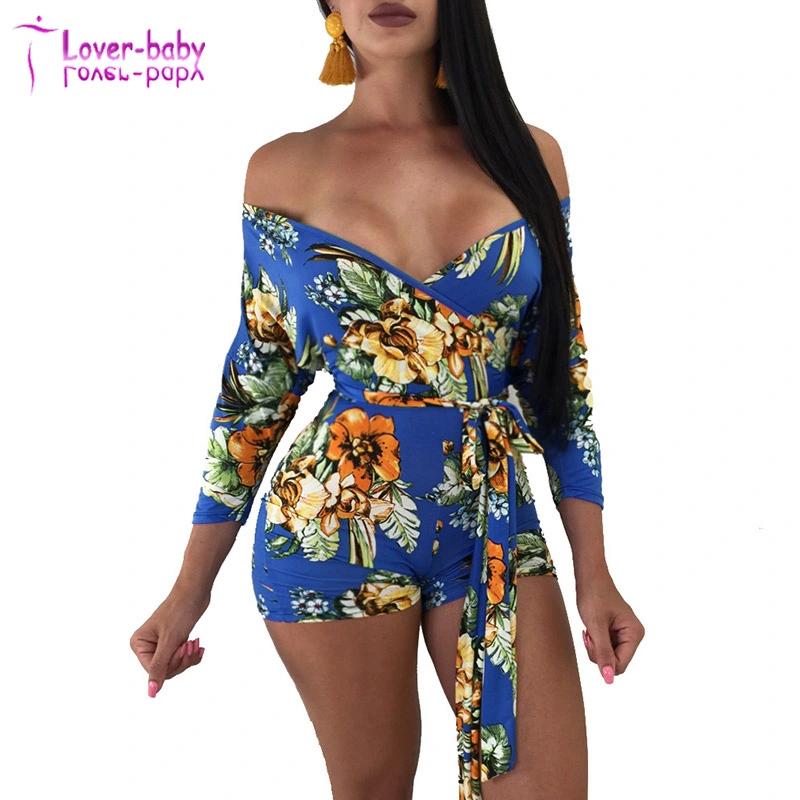 Sexy Sweetheart Flower Print Rompers