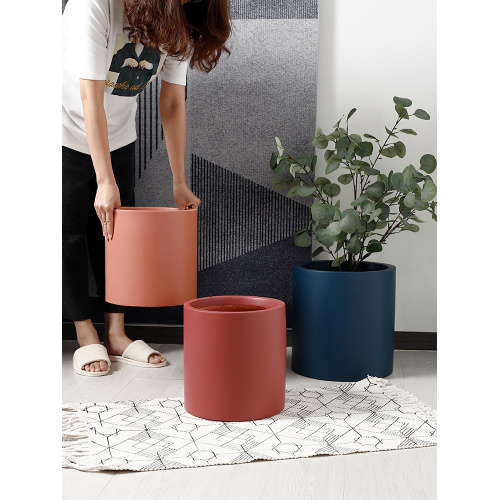 Wholesale vasos de plantadeira de flor de cerâmica tamanho médio