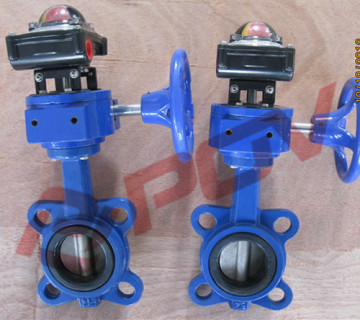 ISO5211 ss316 handle wafer butterfly valve