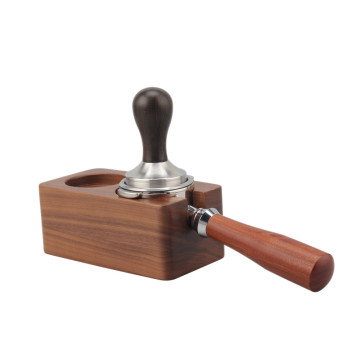 Wooden handle coffee tamper for espresso machine