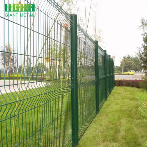 3D melengkung Wire Mesh Metal dikimpal pagar Taman