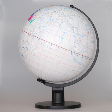 Big Hand Painted DIY World Globe