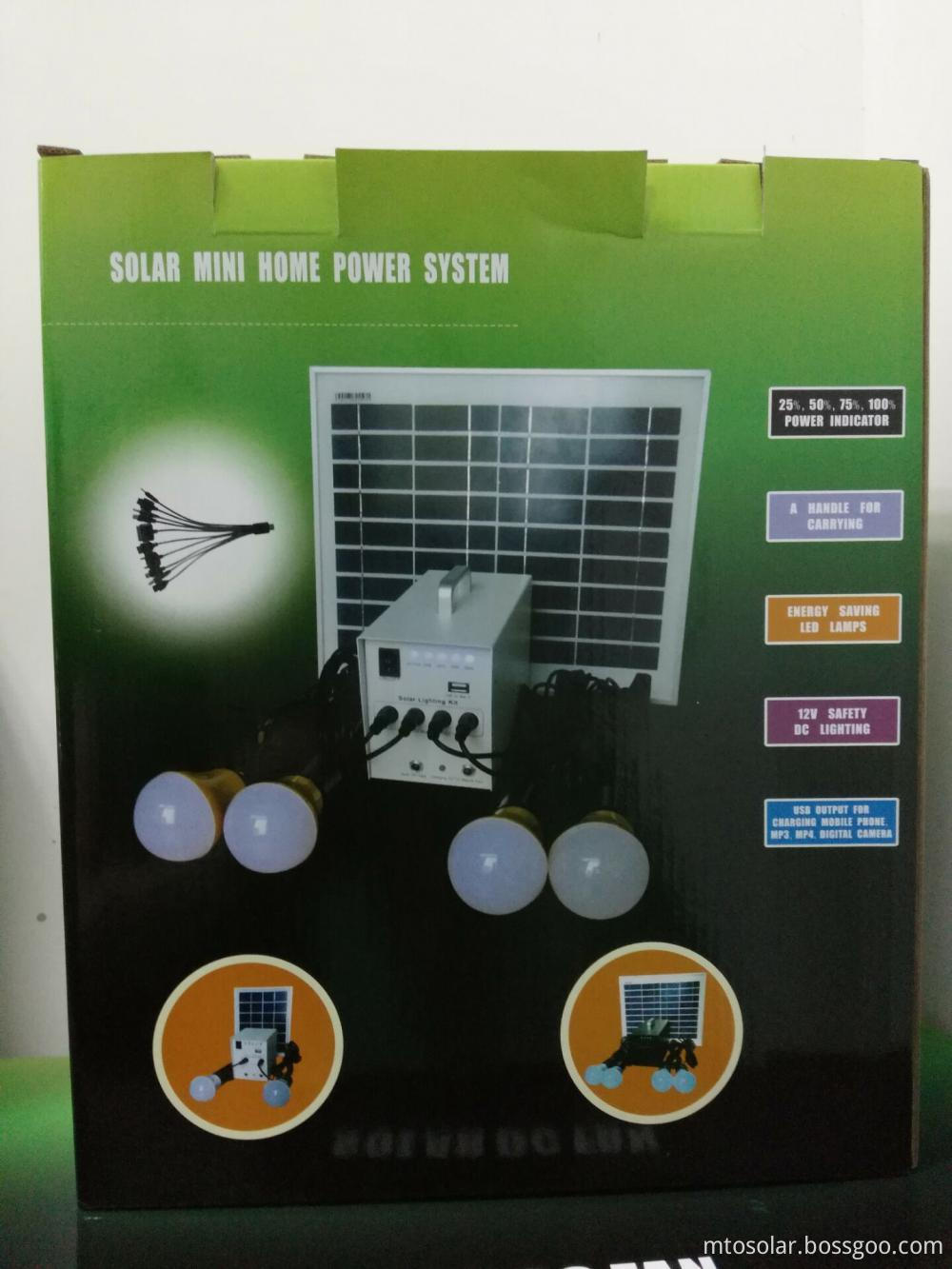 packing of solar lighting kit