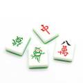 100 pièces résine Flatback Mahjong tuiles pour l&#39;artisanat Miniature chinois Mahjong résine Cabochons bricolage Scrapbooking artisanat accessoires