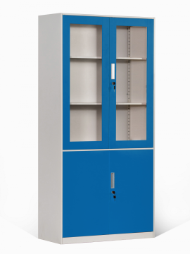 4 Door 3 Shelf Lockable Office Storage Cabinets
