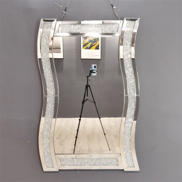 Clear Mirror Wave Shape Hanging Mirror