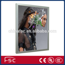 Wholesale backlit lights box fabric led snap open aluminum frames