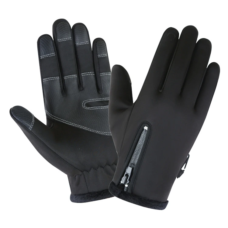 Wholesale Unisex Warm Windproof Waterproof Touch Screen Non-Slip Thick Full Finger Sports Gloves