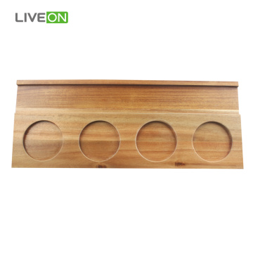 Set da tavola in legno semplice con ardesia