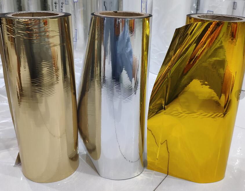 Altın Renk Metalik Pet Filmi Golden Color Metallic PET Film