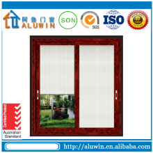 Aluminium slider window with roller shutter