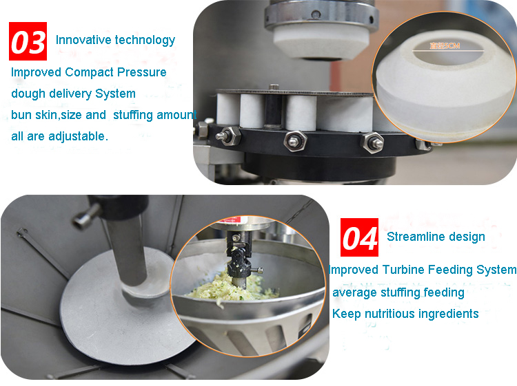 steam bun making machine detail design