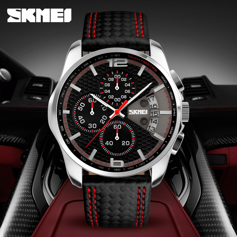 Skmei 9106 fashion quartz watch man with date