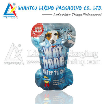 Pet dog food bags with resealable zipper