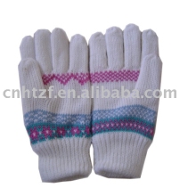 Ladies' Jacquard knitted glove