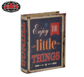 Simple Antique MDF Wooden Book Box