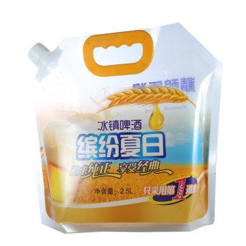 Bao bì thực phẩm 2.5L Túi bao bì bia nhựa