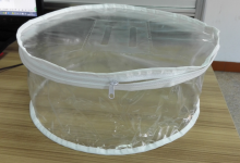 transparent plastic pvc cylinder blanket bag/duvet bag