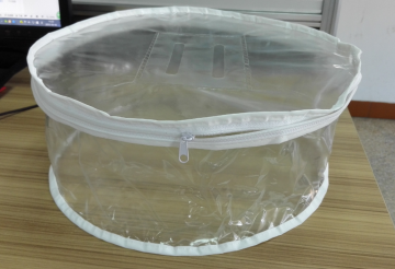 transparent plastic pvc cylinder blanket bag/duvet bag
