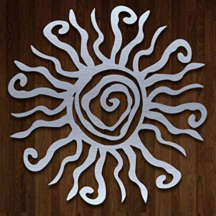 Κοπή λέιζερ Sun Metal Wall Art Διακόσμηση