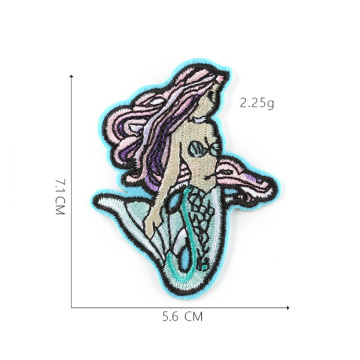 Cartoon vis aquarium strijkborduurwerk patch