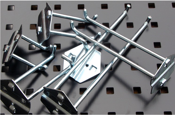 Multi Function pegboard  square hole perforated panels tool display hooks