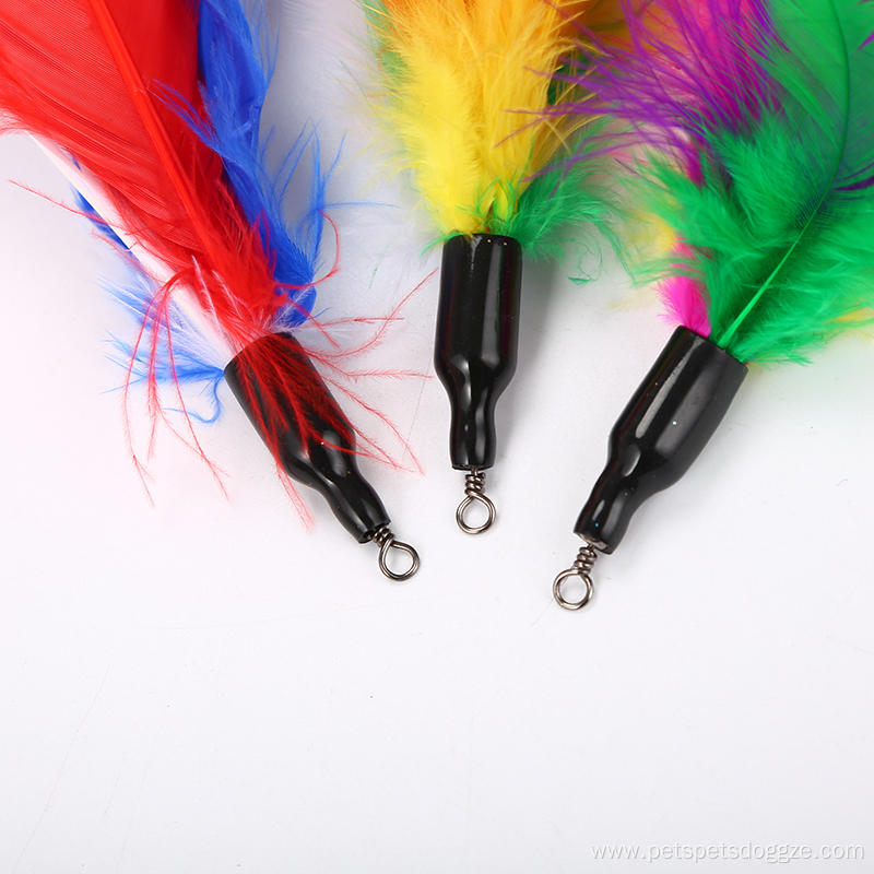 Pet Three Replacement Feather Cat Teasers Pack