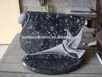 blue pearl granite headstone