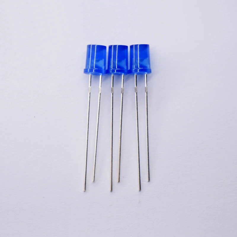 Ultra Bright Blue 5mm Flat Top Concave LED China Manufacturer