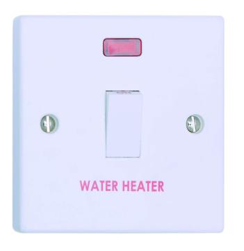 20A Dp Water Heater Switch with Neon