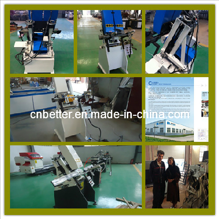 Automatic 2 Axis Water Slot Milling Machine / PVC Window Water Slot Drilling Machine / Plastic Window Milling Machine