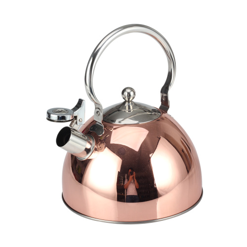 Copper siffler la bouilloire avec une poignée durable