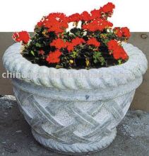 garden granite flowerpot