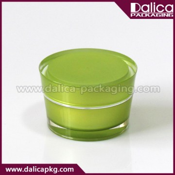 Cute branded cheap acrylic jar with collar