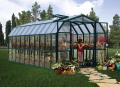 Rangka Bingkai Aluminium Greenhouse dengan PC Roof Glass Garden