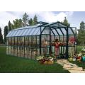 Rangka Bingkai Aluminium Greenhouse dengan PC Roof Glass Garden