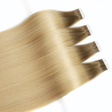 tape hair extensions remy cuticle aligned virgin double drawn raw 100% human hair extensions tape in hair tape supply vendors