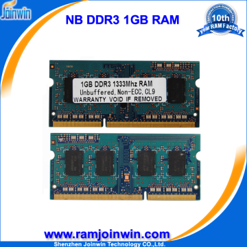 Low Density Full Compatible DDR3 1GB RAM Memory So DIMM