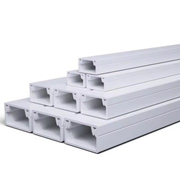 PVC Electric Conduit Trunking Rectangular outdoor wire Ducting pvc trunking cable duct