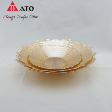 Fruit glass Plate Dried Fruit Plate bowl Ornaments