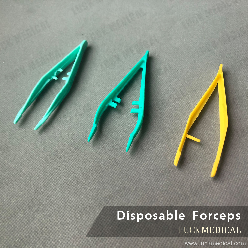 Disposable Medical Tweezers Surgical Plastic Forceps