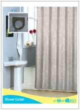 maple Light Brown Fashion Shower Curtain 100%Poly Waterproof Shower Curtain