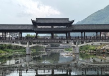 Outdoor Bridge Waterfall Fountain