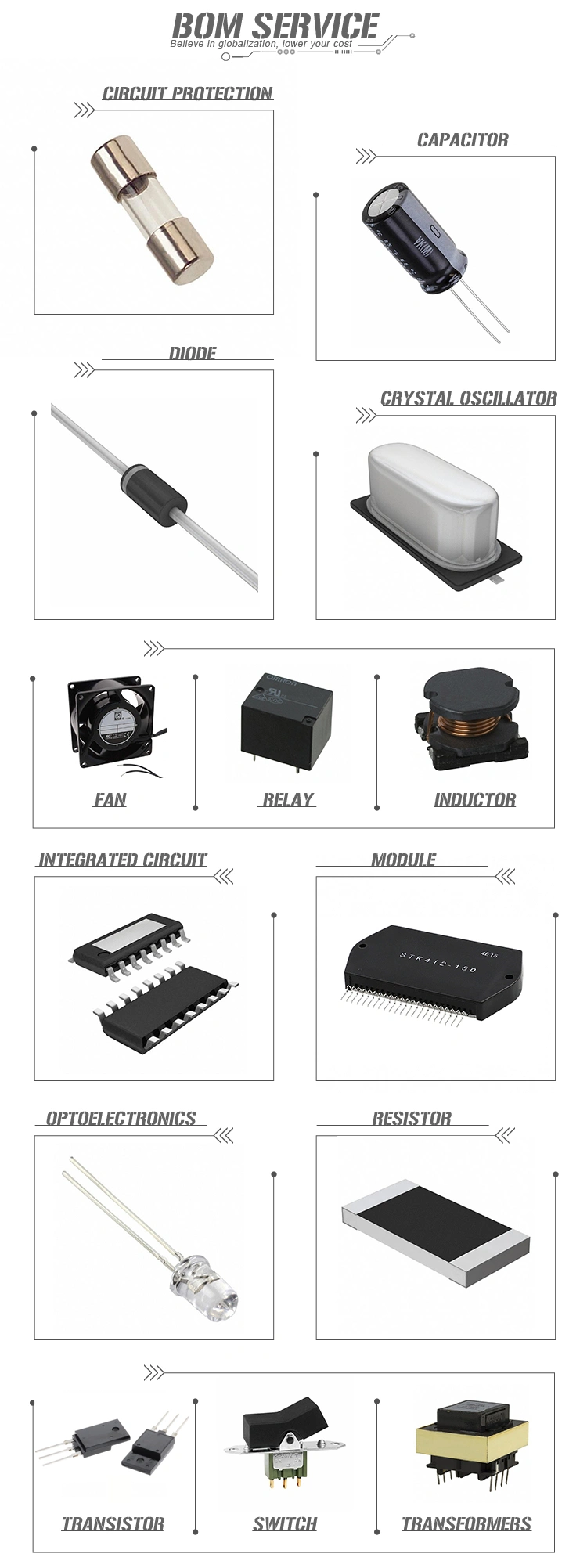 Wholesale Electronic Components Support Bom Quotation Pdip-8 6n137